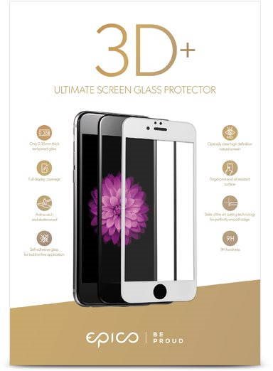 Epico Glass 3D + for iPhone 6 Plus/6S Plus/7 Plus/8 Plus White...