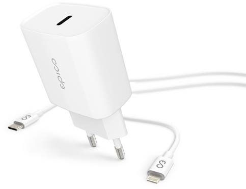 Epico 20W töltőfej + 1,2m USB-C to Lightning MFi kábel Töltő adapter