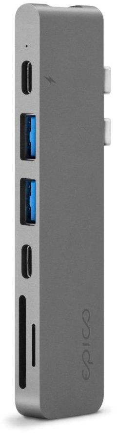 Epico USB Type-C HUB PRO - Space Gray/Black Port Replicator
