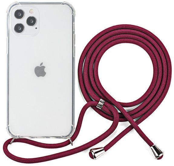 Epico Nake String Case iPhone 12 Pro Max Transparent White/Red...
