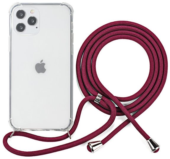 Epico Nake String Case iPhone 12/12 Pro Transparent White/Red Phone...