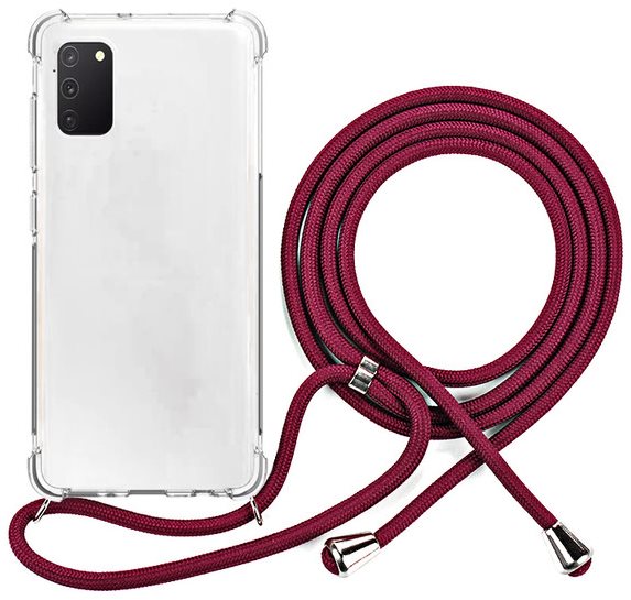 Epico Nake String Case Samsung Galaxy A41, Transparent White/Red...