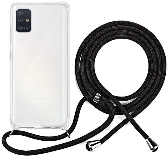 Epico Nake String Case Samsung Galaxy A51, Transparent White/Black...