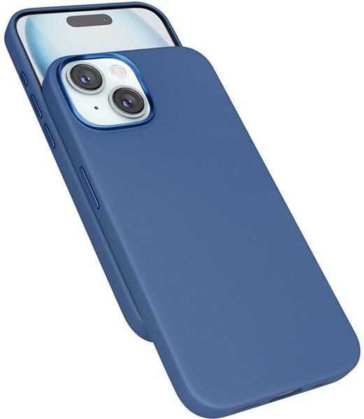 Epico Mag+ Lederhülle für iPhone 15 Plus - blau Handyhülle