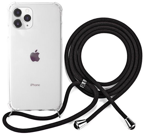 Epico Nake String Case iPhone 11 Pro, Transparent White/Black Phone...