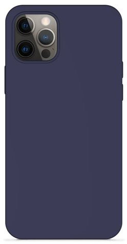 Epico Silicone Case iPhone 12 / 12 Pro - Dark Blue Phone Cover