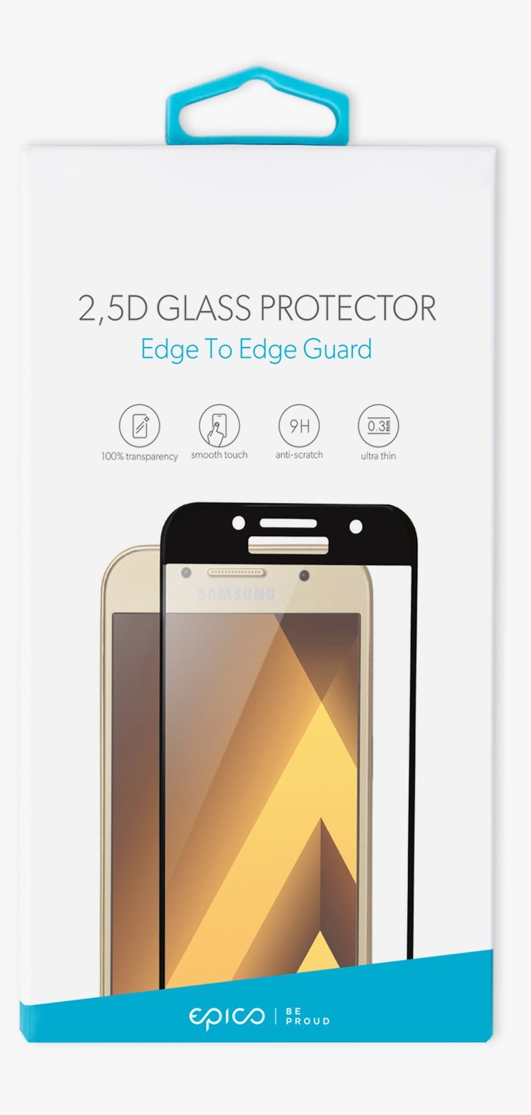 Epico Glass 2.5D for Honor Play - Black Glass Screen Protector