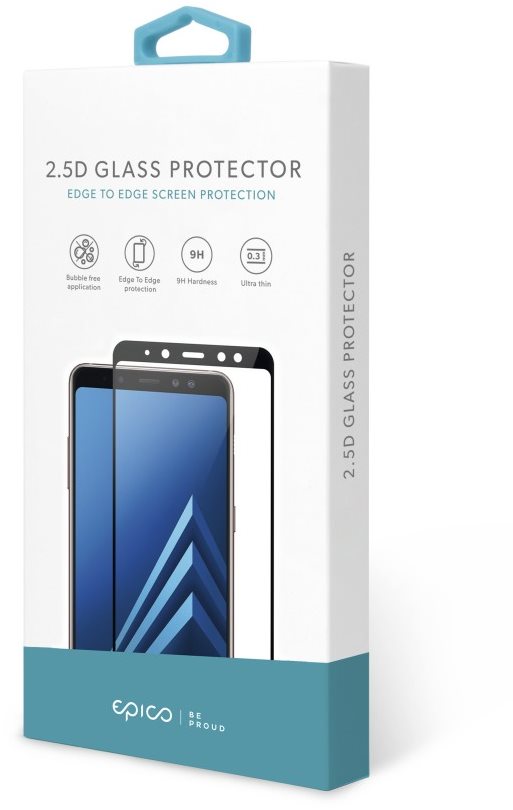 Epico Glass 2.5D for Honor V20 - Black Glass Screen Protector
