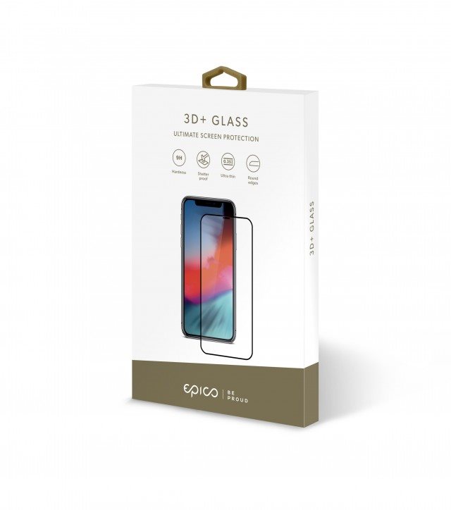 EPICO 3D + GLASS iPhone XS Max / X Max - Black Glass Screen Protector