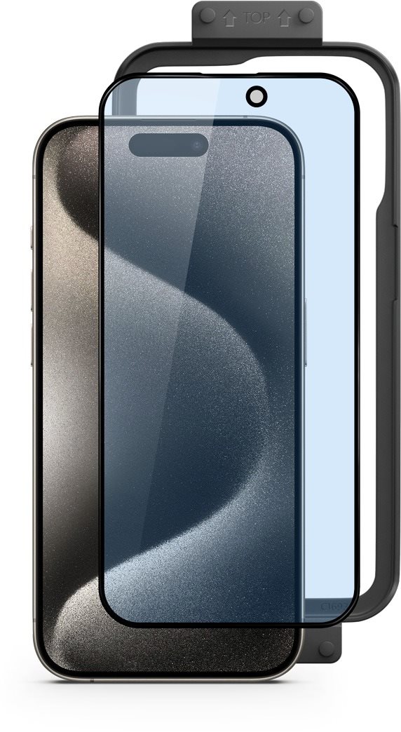 Epico 3D+ Schutzglas mit Blaulichtfilter für das iPhone 15 Pro -...