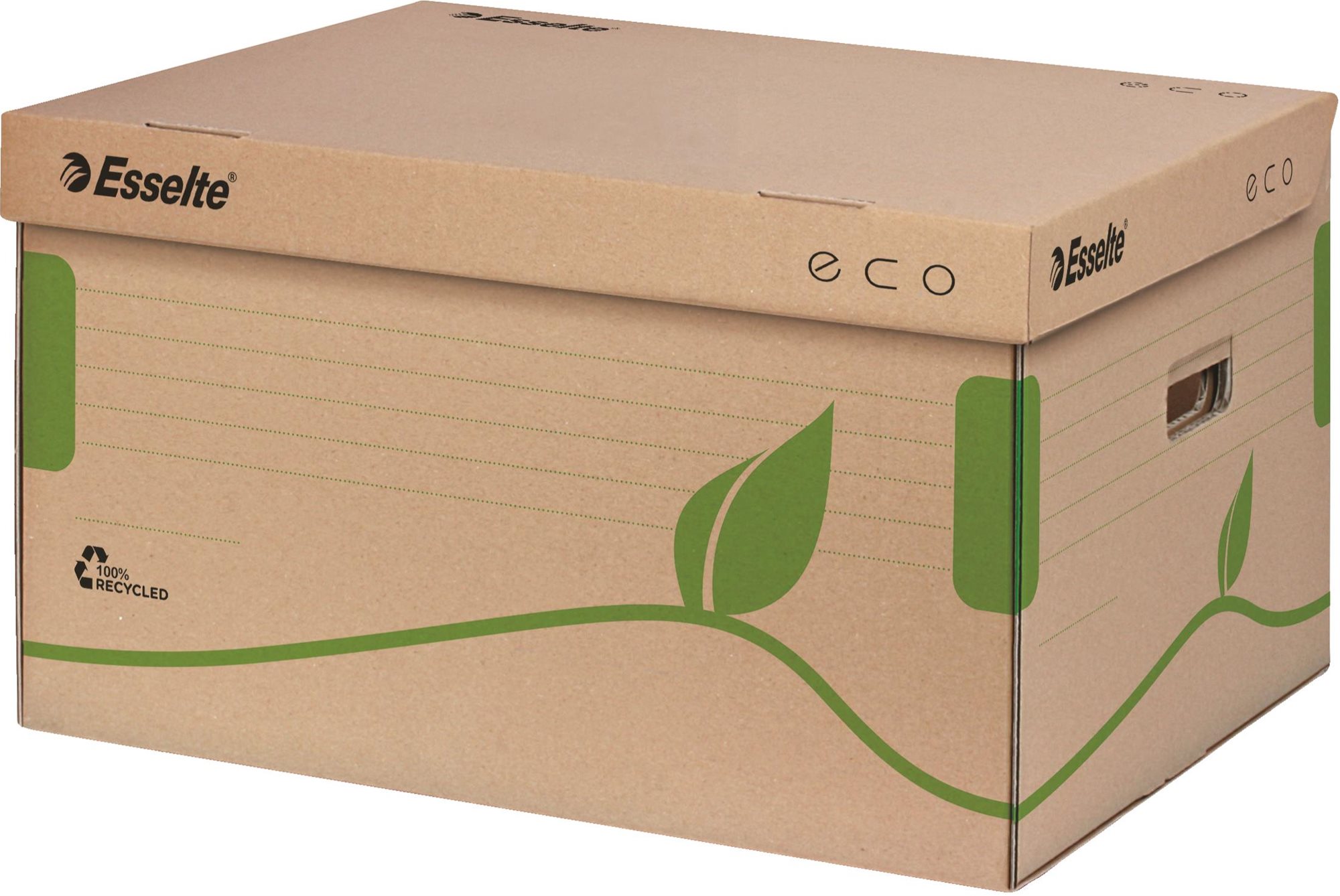 Esselte ECO 43,9 x 24,2 x 34,5 cm, hnedo-zelená Archivačná krabica