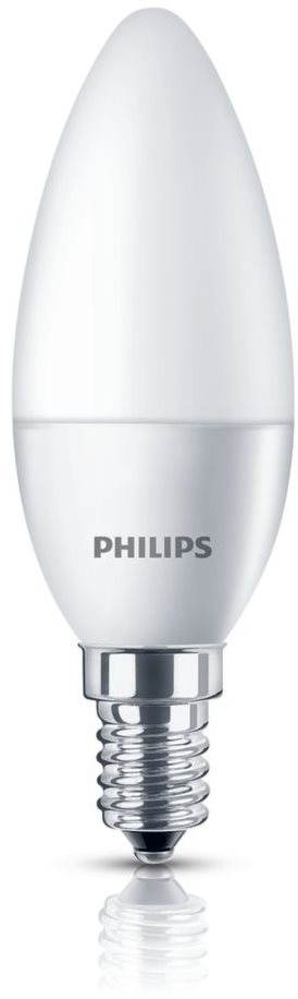 Philips LED gyertya 4-25W, E14, 2700K, tejfehér LED izzó