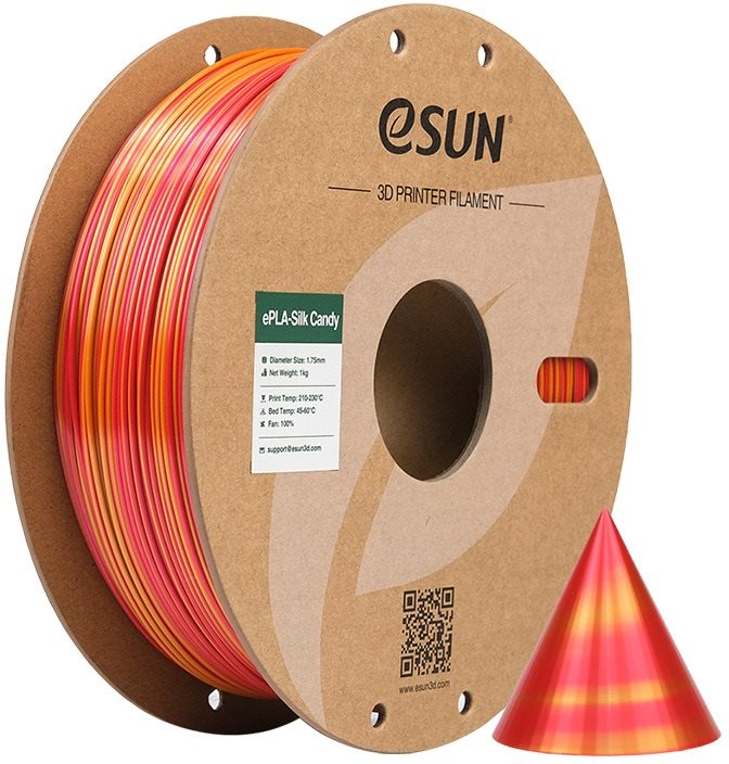 eSUN ePLA-Silk Candy-red gold Filament