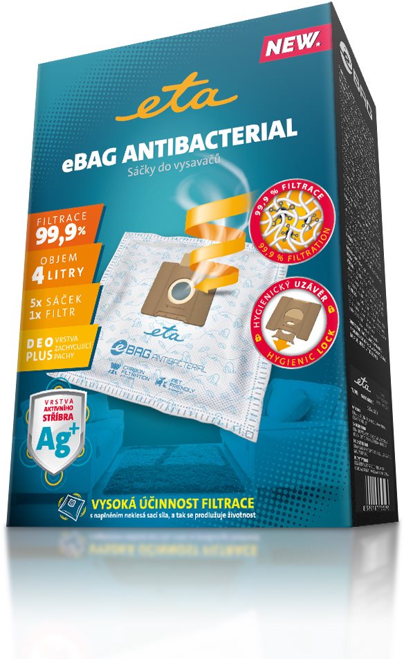 ETA eBAG ANTIBACTERIAL 9600 68020 Vrecká do vysávača