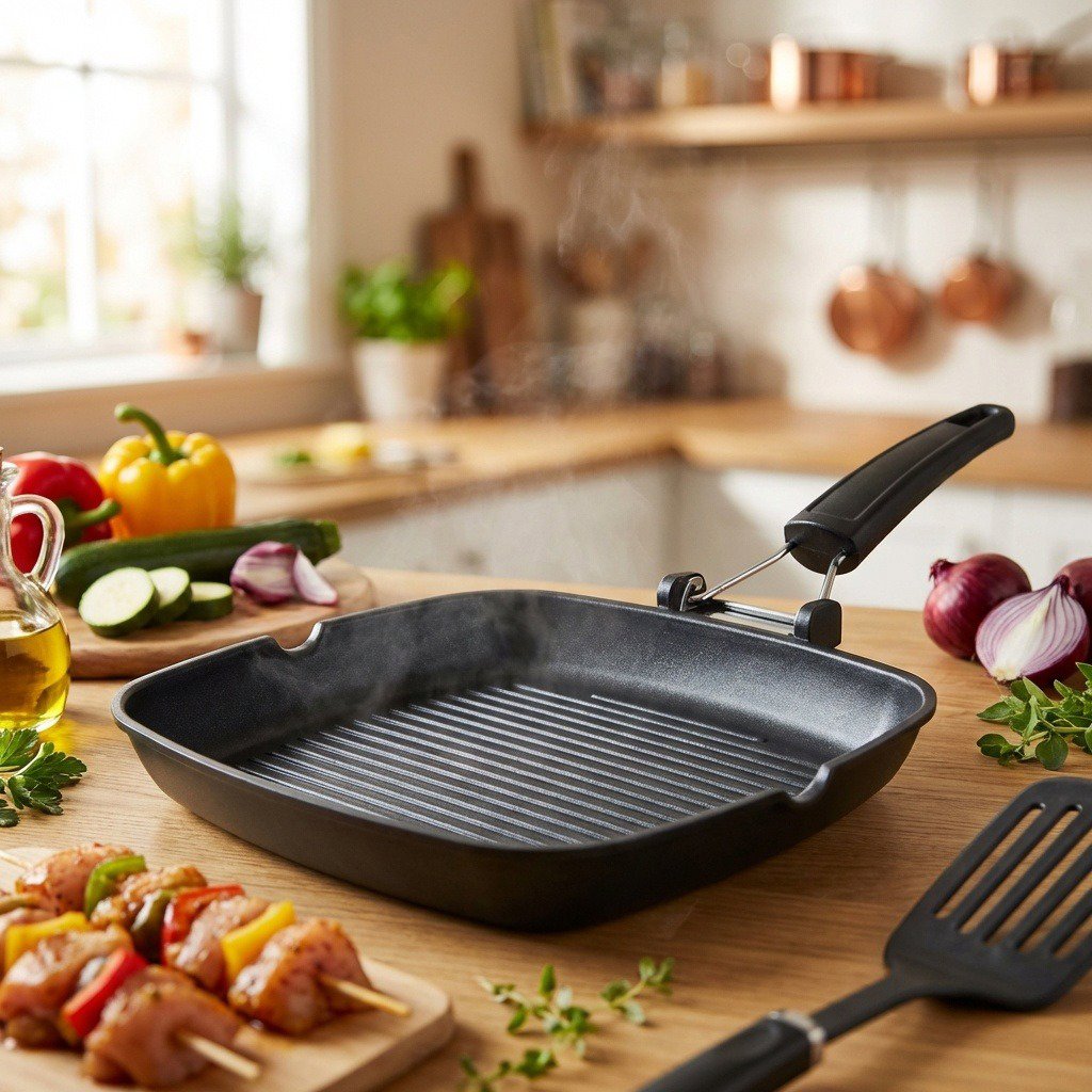 Tescoma PREMIUM grill serpenyő 24 x 24 cm 601250 Serpenyő