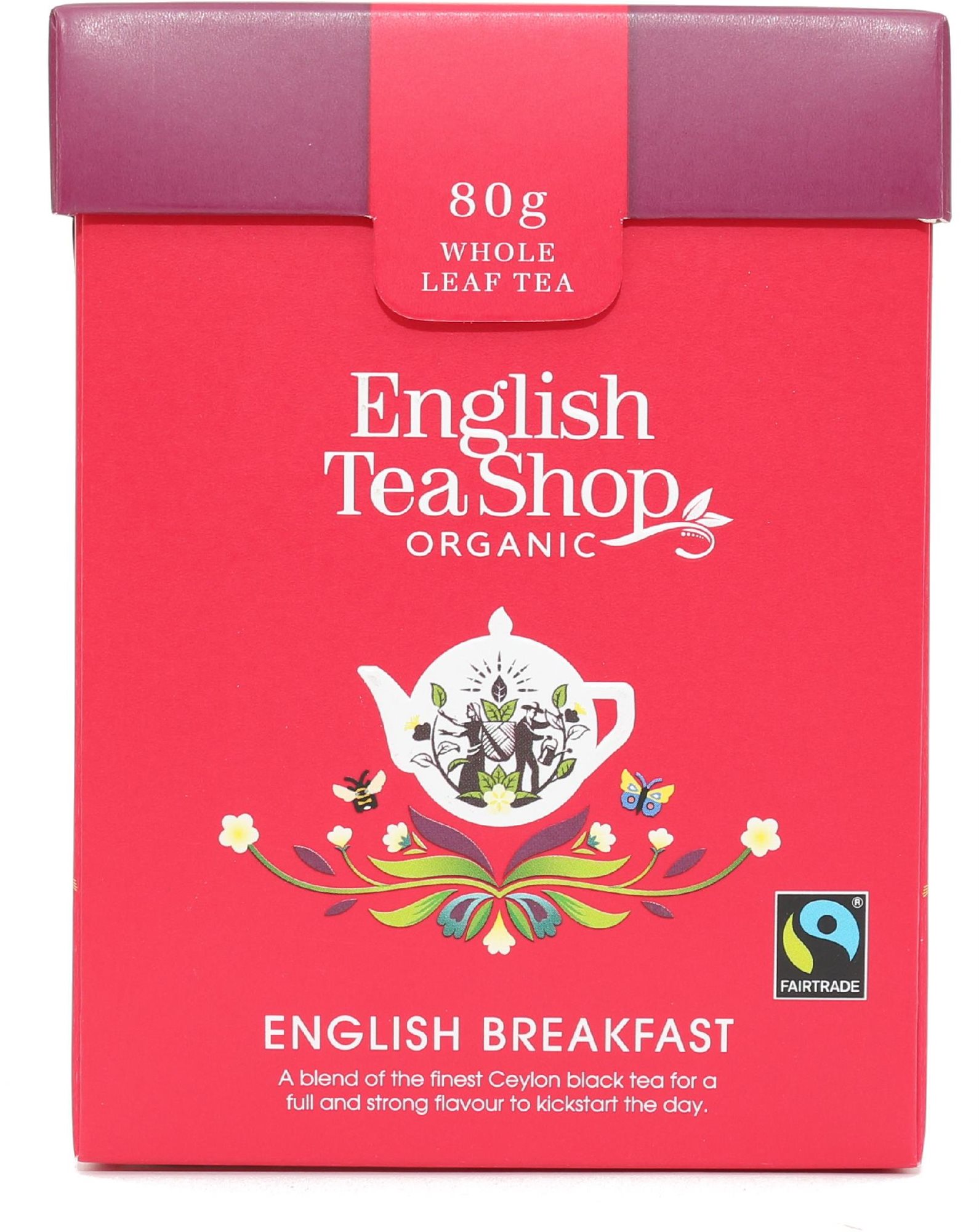 English Tea Shop English Breakfast - papírdoboz, 80g, szálas Tea
