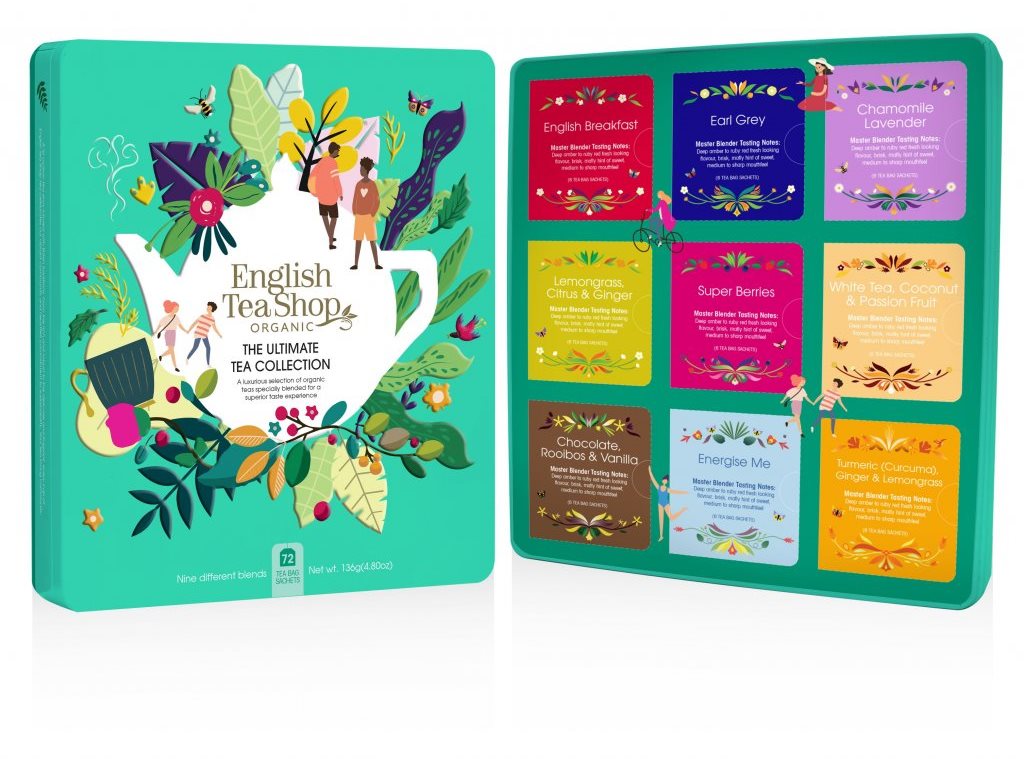 English Tea Shop Bio Fém ajándékdoboz, 72 db tasak Tea