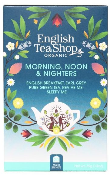 English Tea Shop Bio Reggeli, délutáni és éjszakai teaválogatás, 40...