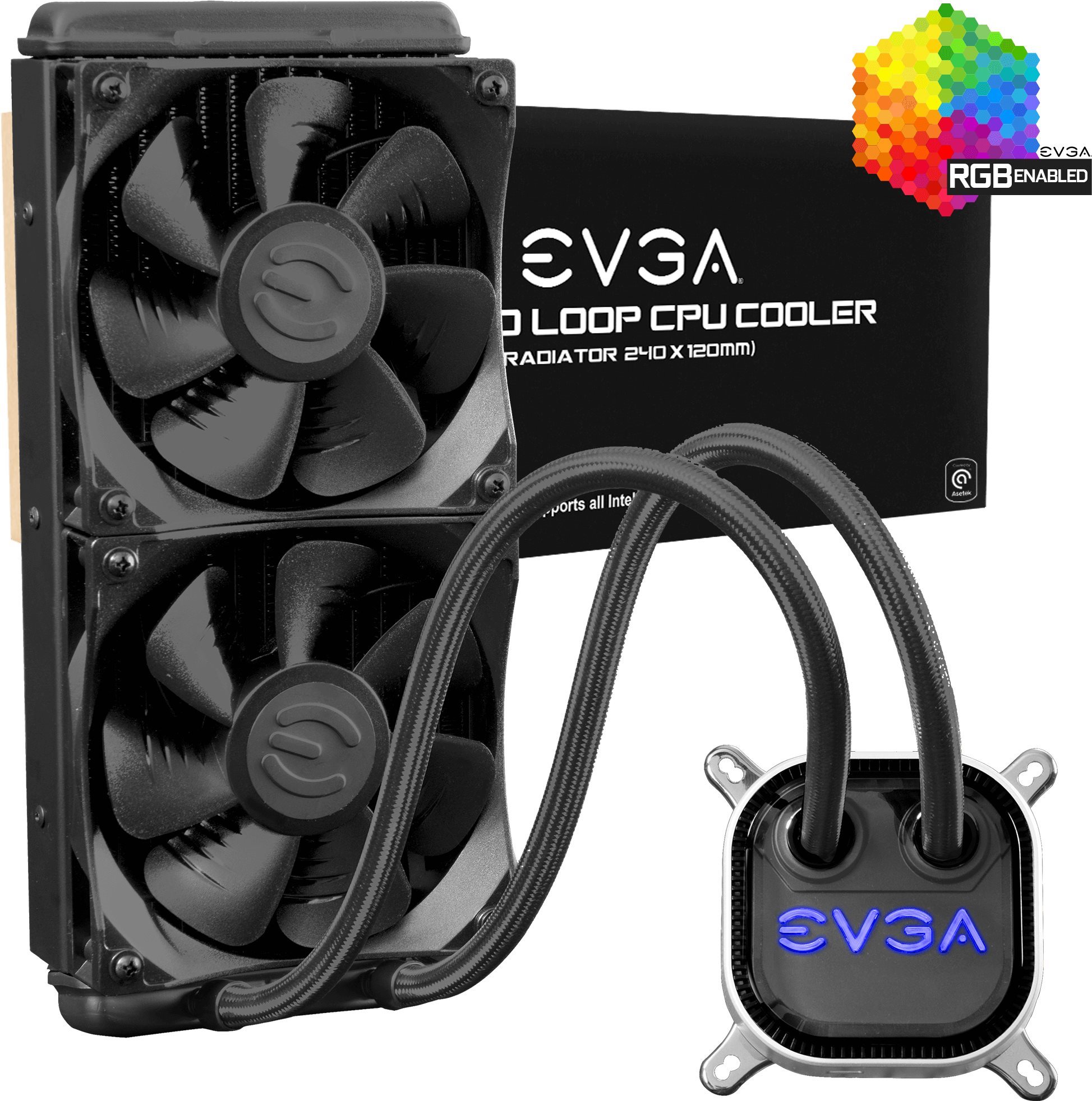 EVGA CLC AIO RGB, 240mm Water Cooling
