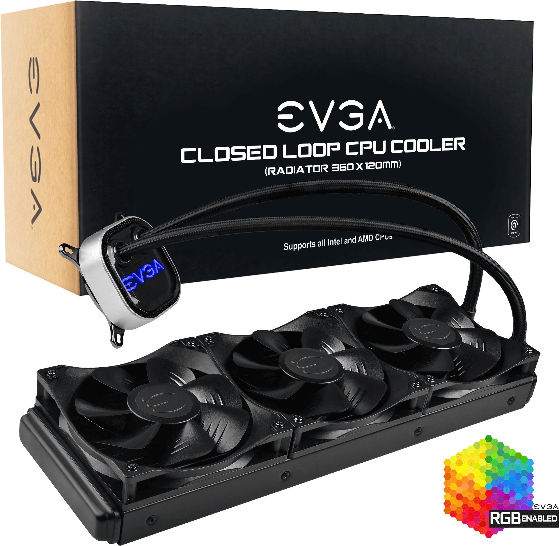 EVGA CLC AIO RGB, 360mm Water Cooling