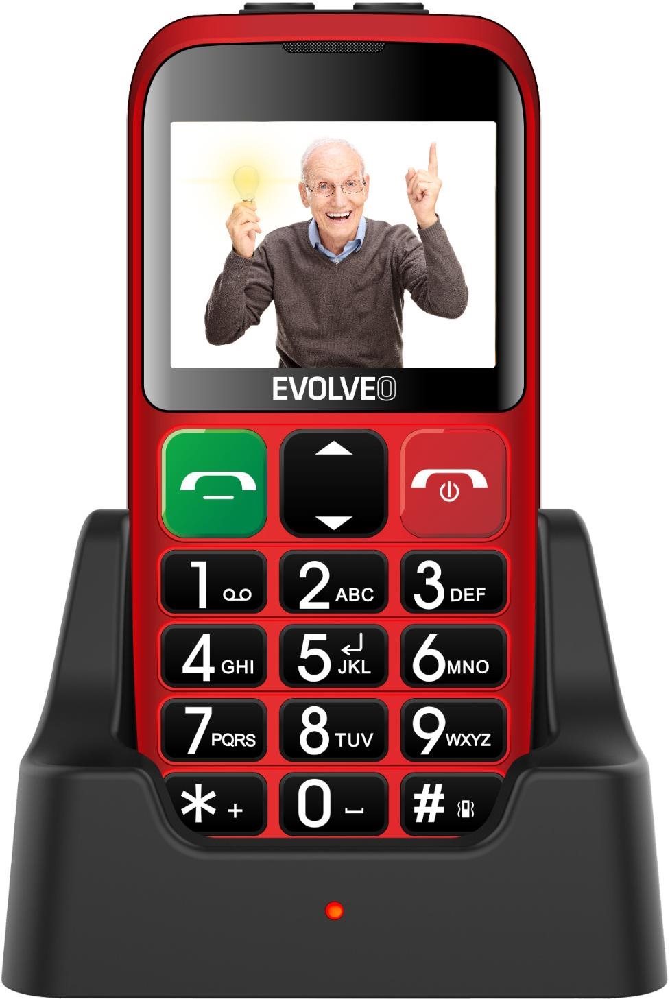 EVOLVEO EasyPhone EB, červený Mobilný telefón