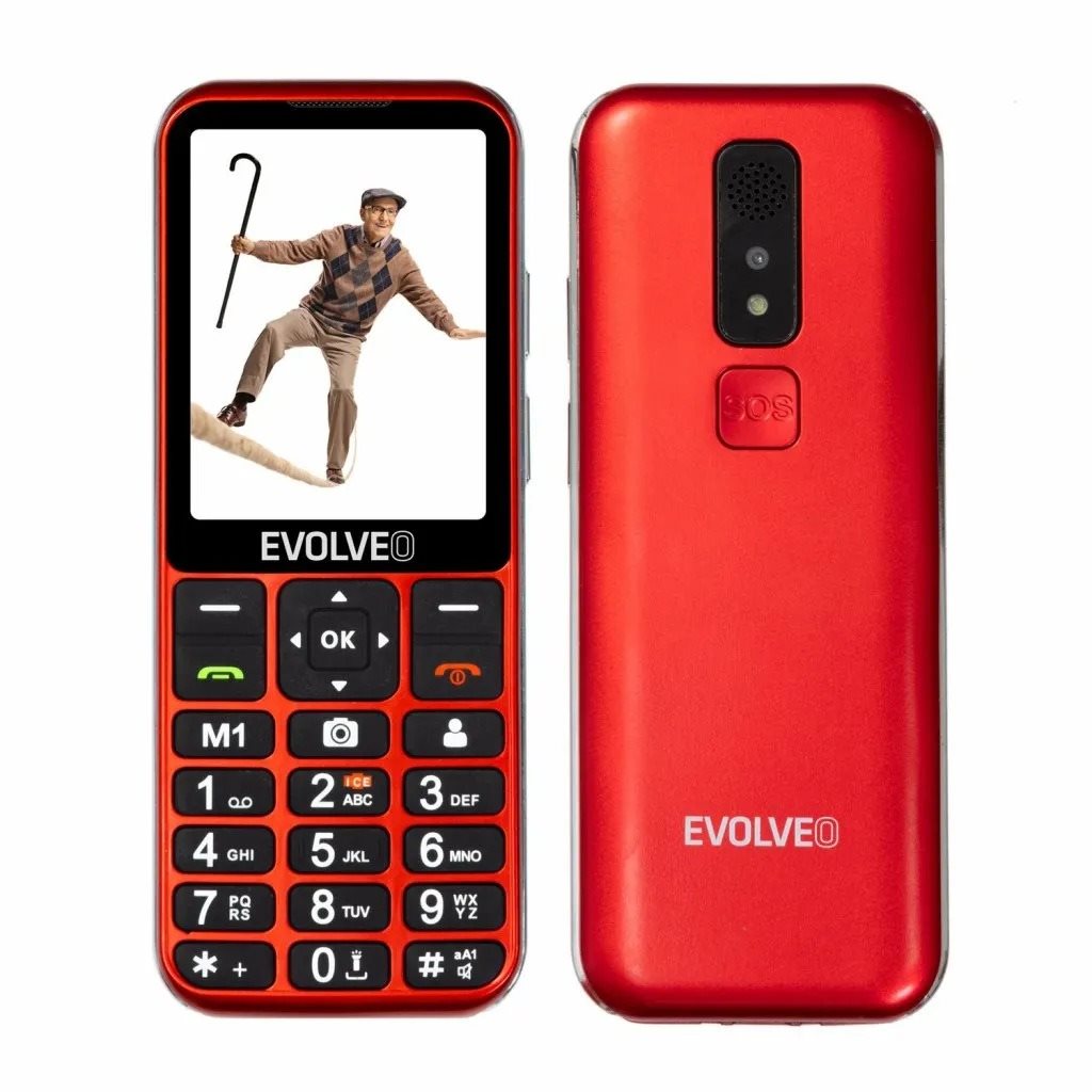EVOLVEO EasyPhone LT piros Mobiltelefon