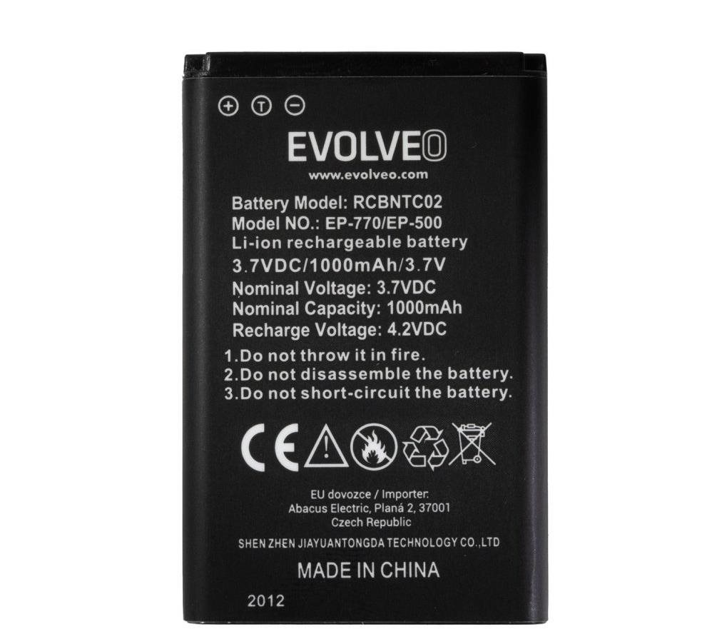EVOLVEO EasyPhone FP - eredeti, 1000mAh Mobiltelefon akkumulátor