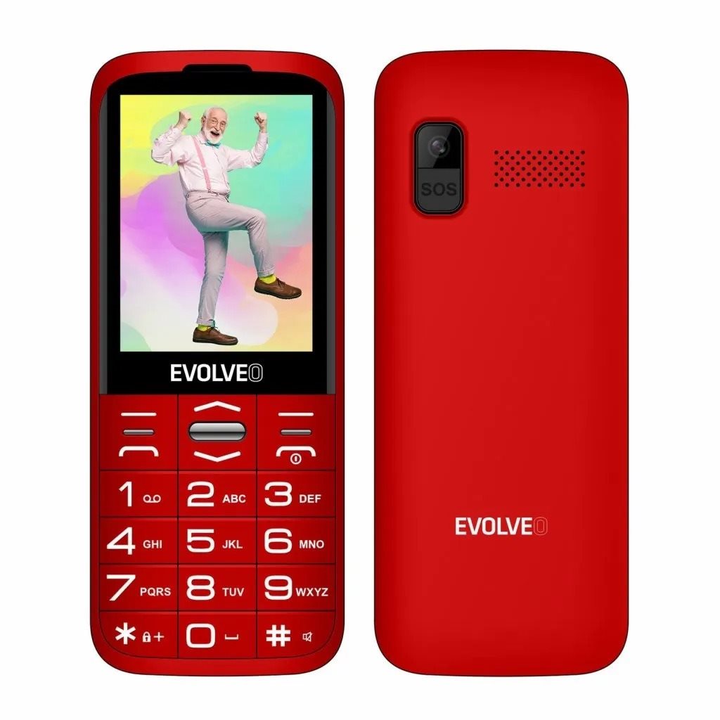 EVOLVEO EasyPhone XO červený Mobilný telefón