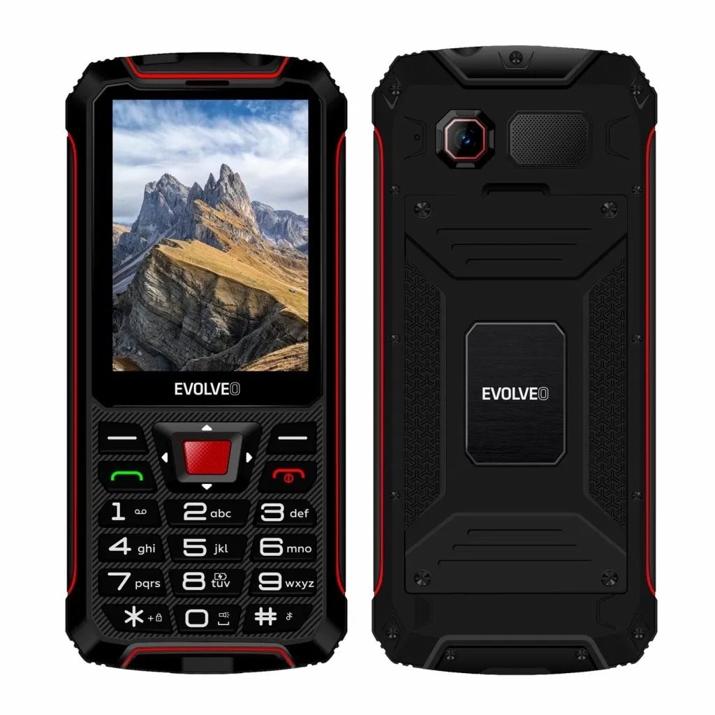 EVOLVEO StrongPhone W4 červený Mobilný telefón