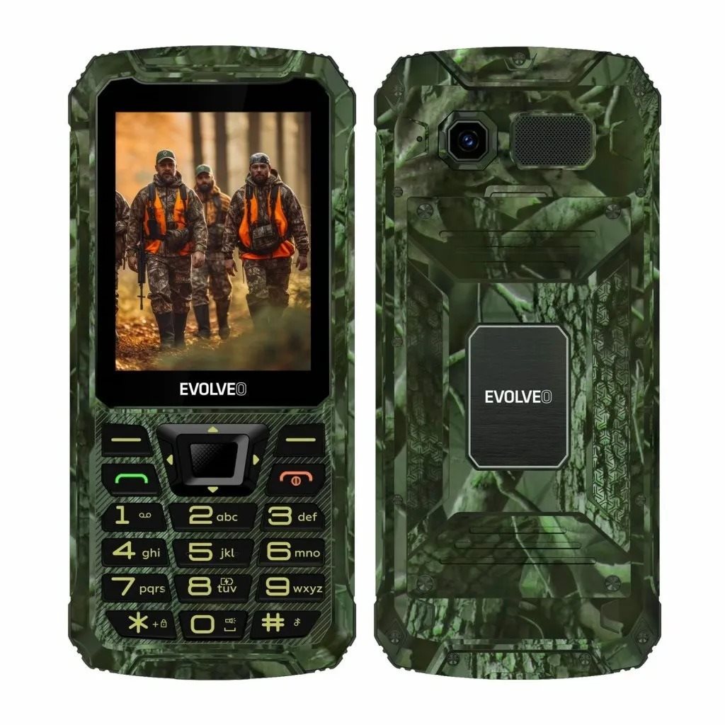 EVOLVEO StrongPhone Z6 lovecká kamufláž Mobilný telefón
