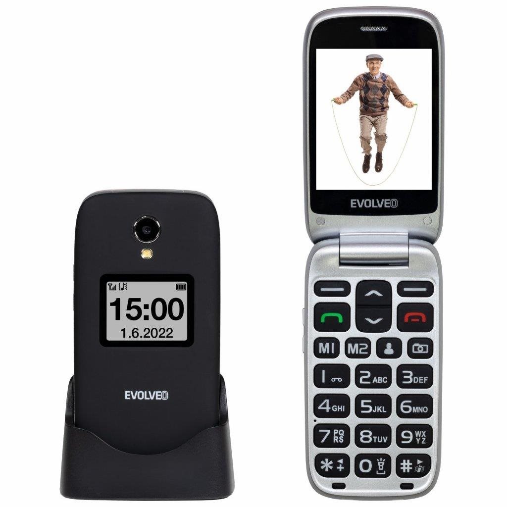 EVOLVEO EasyPhone FS čierny Mobilný telefón