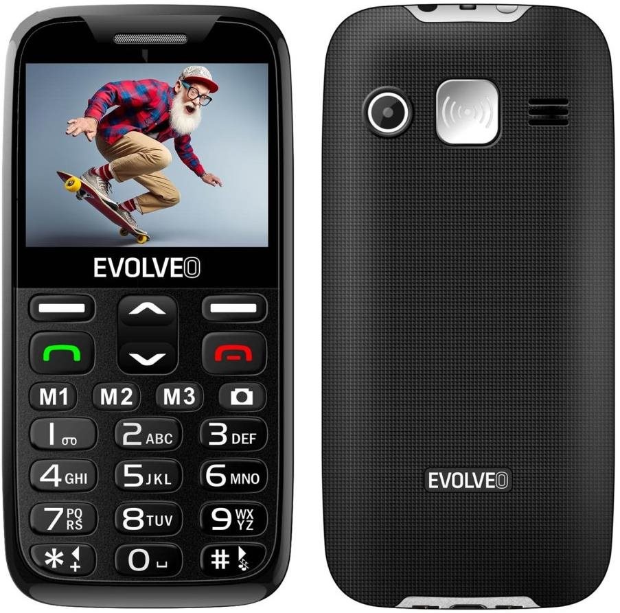 EVOLVEO EasyPhone XR čierny s nabíjacím stojančekom Mobilný telefón