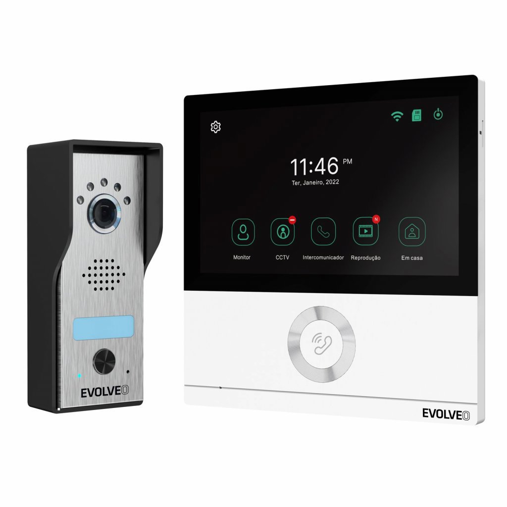 EVOLVEO DoorPhone AHD7, biely monitor Videovrátnik