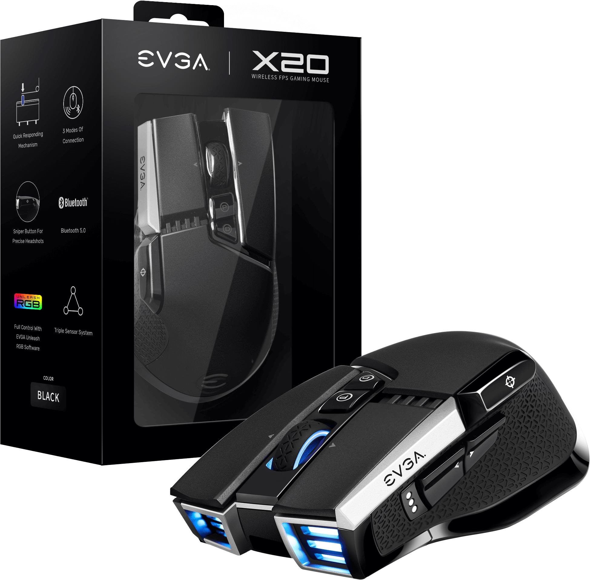 EVGA X20 Wireless Black - US Gamer egér