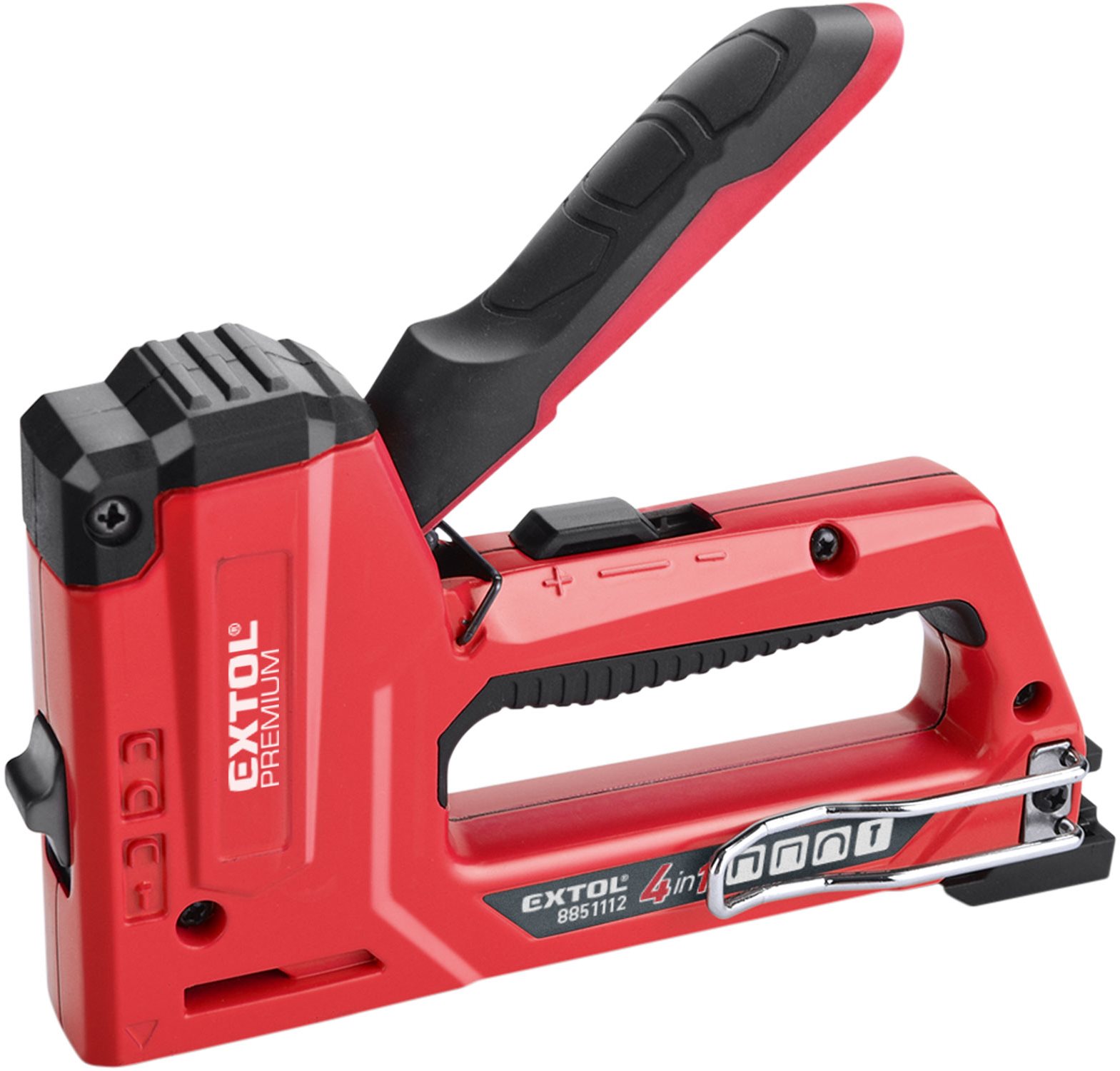EXTOL PREMIUM pištoľ sponkovacia 4-funkčná, 6 – 14 mm, 10,6 a 11,3...