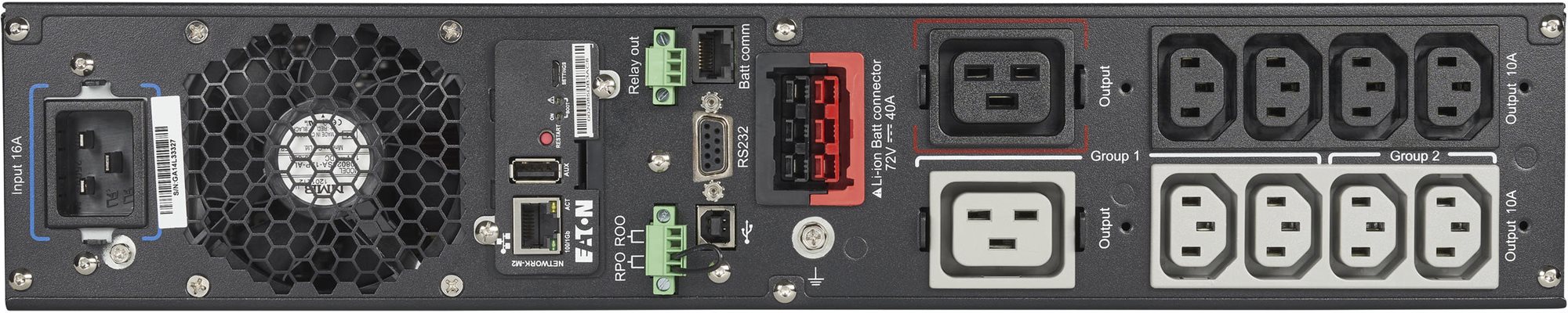 EATON UPS 9PX 3000i RT2U Netpack Li-Ion Szünetmentes tápegység