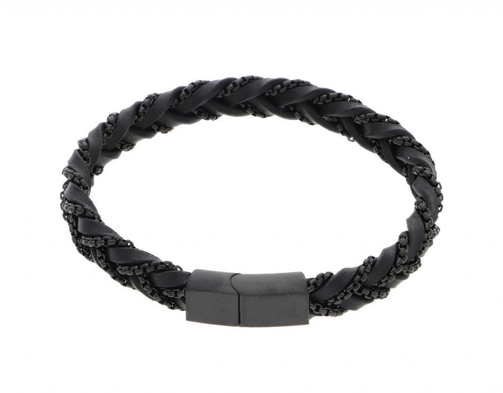Ewena Kožený náramok Groet čierny Náramok