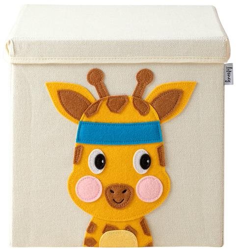 Fackelmann Fedeles tárolódoboz, ZSIRÁF, 33×33×33 cm Tároló doboz