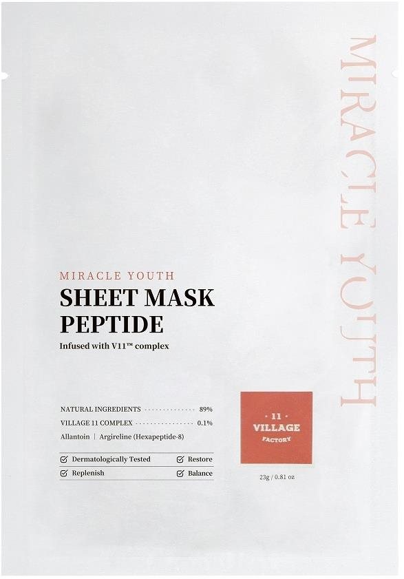 Village 11 Factory Miracle Youth textilná maska s peptidom 23 g...