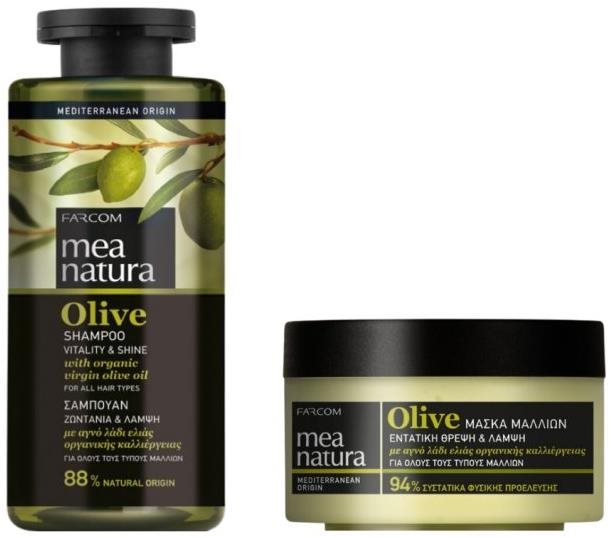 Farcom Mea Natura Olivový Šampón Vitalita a Lesk 300 ml + Maska na...