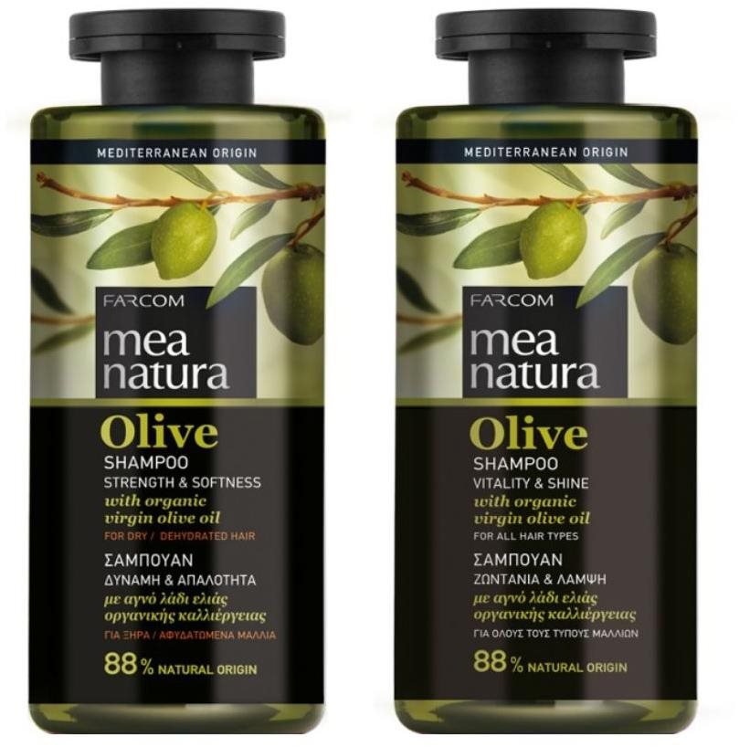Farcom Mea Natura Olivový šampón Sila a jemnosť 300 ml+ Olivový...