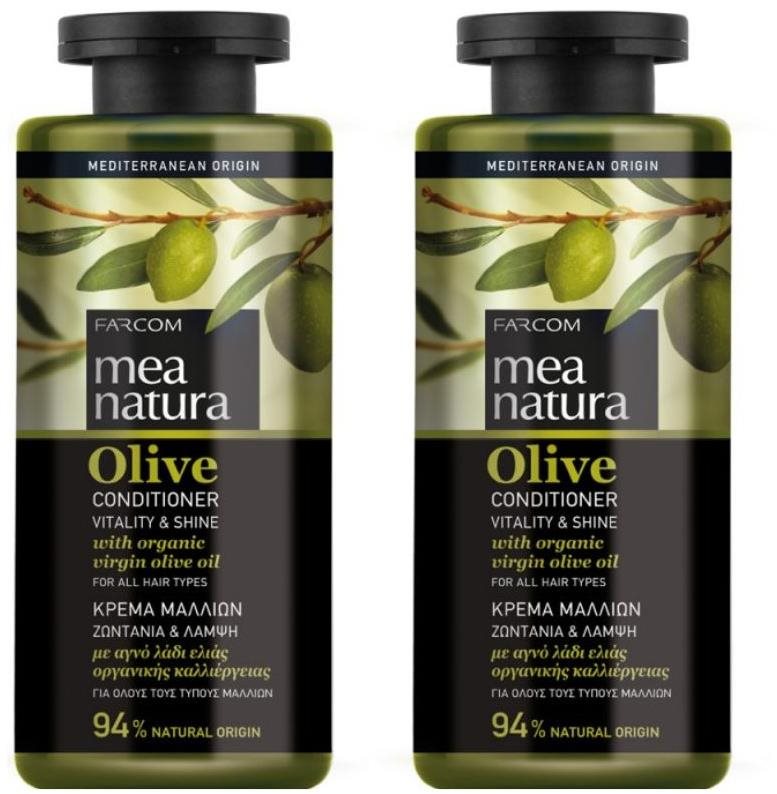 Farcom Mea Natura Olivový Kondicionér 300 ml, 2 ks Sada vlasovej...
