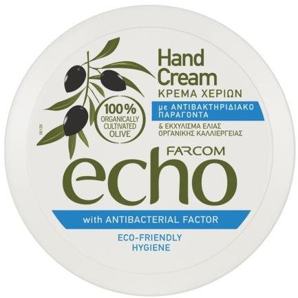 Farcom Echo Olivový Krém na Ruky Antibakteriálny 200 ml Krém na ruky