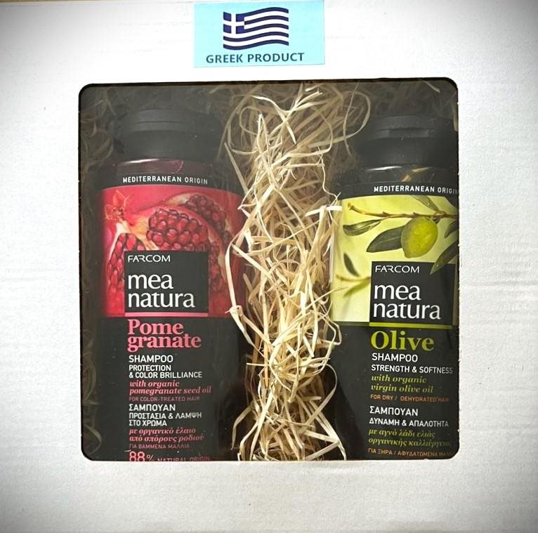 Farcom Šampón, Gr. jablko – ochrana farby vlasov 300 ml + Olivový –...