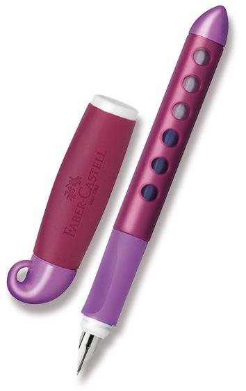 FABER-CASTELL Scribolino pro leváky, malinové Plnicí pero