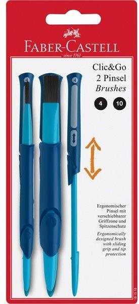 FABER-CASTELL Clic & Go č. 4 a 10 – súprava 2 ks Štetec