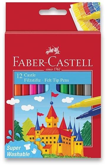 Faber-Castell Castle okrúhle, 12 farieb Fixky