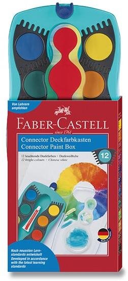 FABER-CASTELL Connector Turquoise, 12 farieb Vodové farby