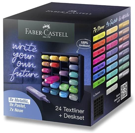 FABER-CASTELL Textliner 46, 24 szín Szövegkiemelő