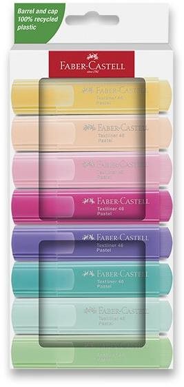 FABER-CASTELL Textliner 46 Pastel, 8 szín Szövegkiemelő